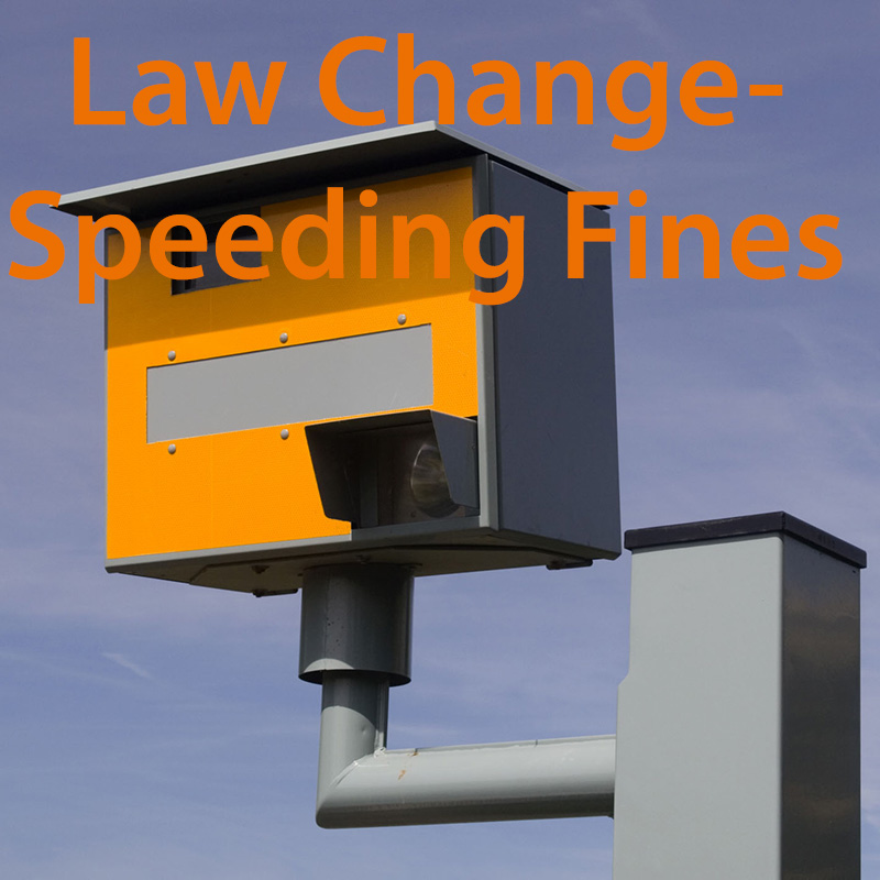 Speeding Fine Law Change
